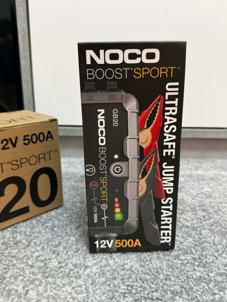 NOCO Boost GB20 500A UltraSafe Jump Starter Power Pack 12V Car Battery Booster