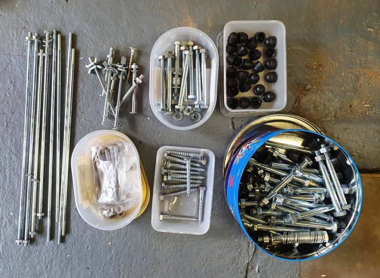 DIY SCREWS DECKING SCREWS BOLTS NUTS WASHERS JOBLOT GARAGE CLEARANCE SEE 3 PICS