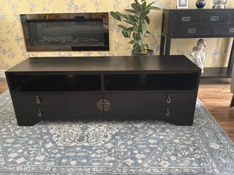 Tikamoon Yong Mahogany TV Unit