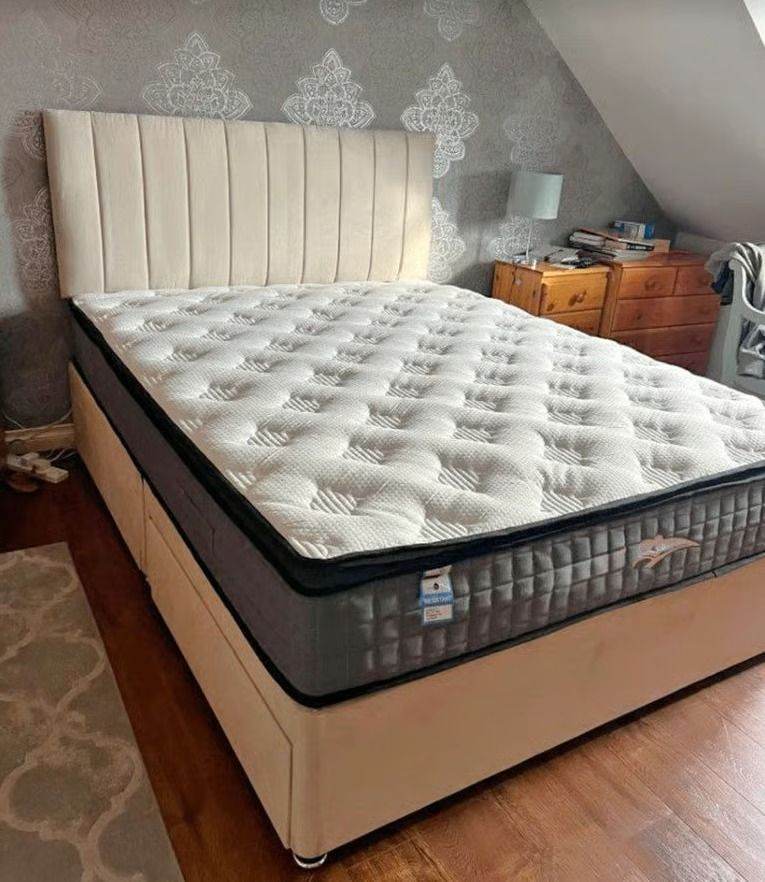 Today Drop! Double Divan Bed Set – Ready to Deliver Now