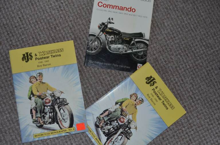 NORTON COMMANDO AND MATCHLESS POST WAR TWINS 1969 BOOKS 