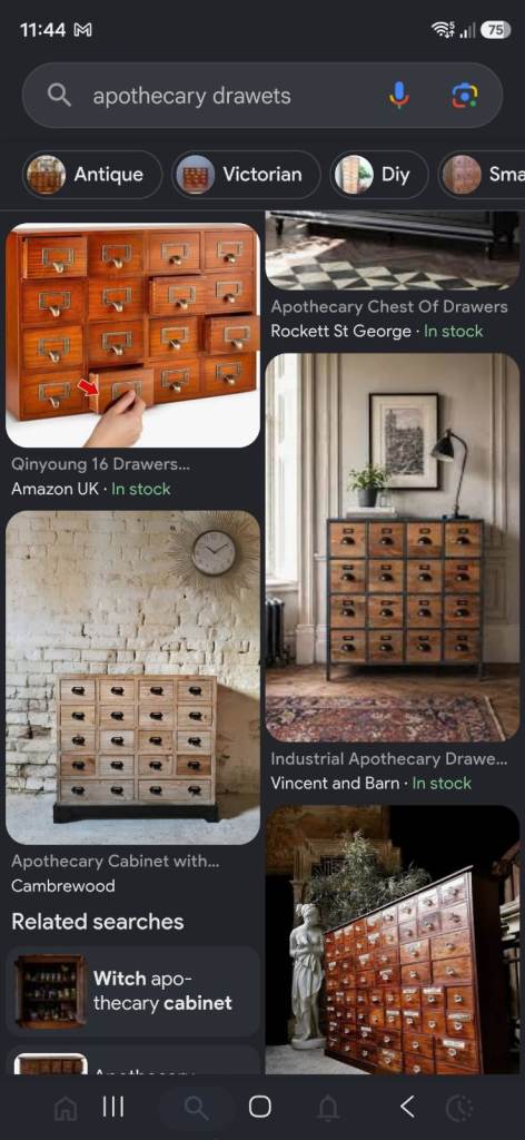 Apothecary style small wooden drawers wanted