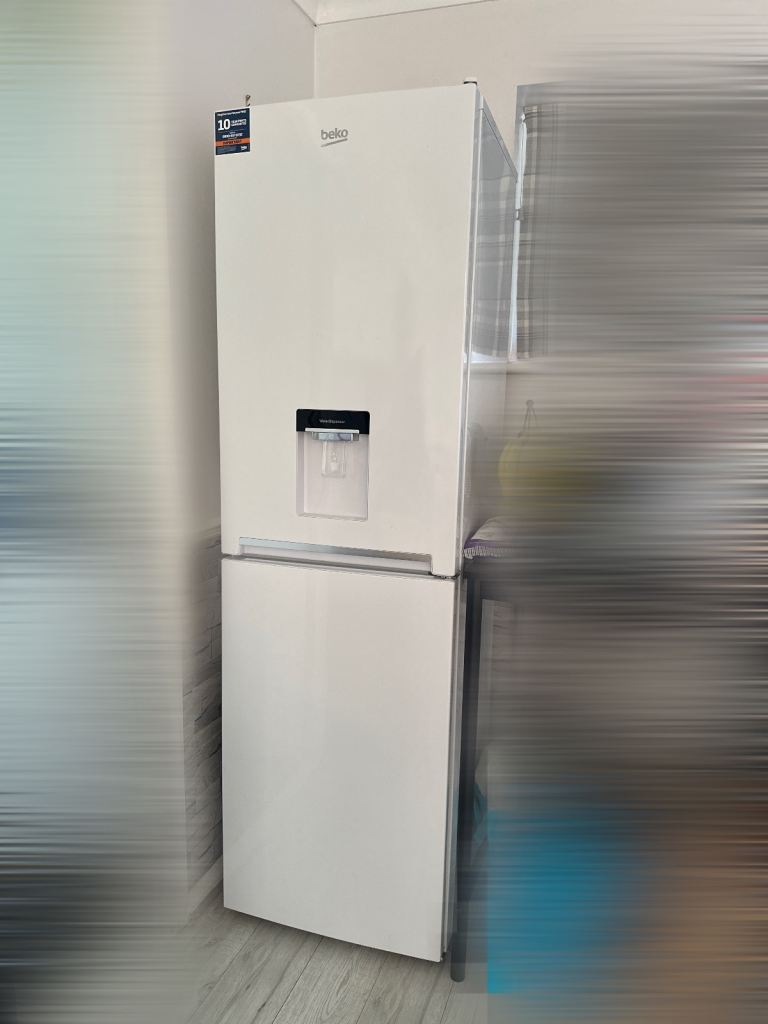 Beko Fridge Freezer with Water Dispenser - White