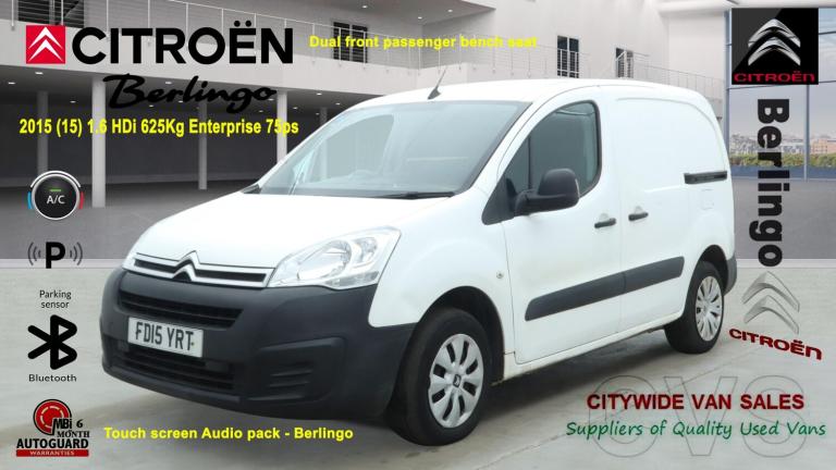 2015 Citroen Berlingo 1.6 HDi 625Kg Enterprise 75ps, NO VAT PANEL VAN Diesel Manual