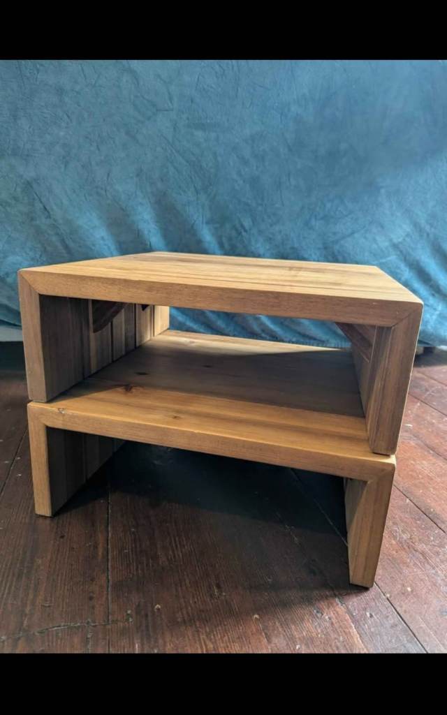 X2 Japanese Acacia wooden tables