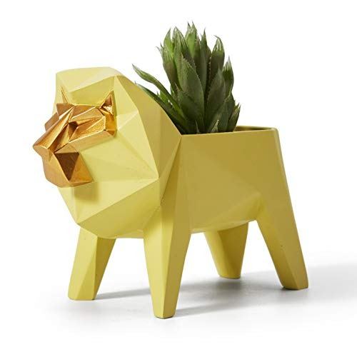 Amoy-Art ElephantA/Lion Planter Pot Animal