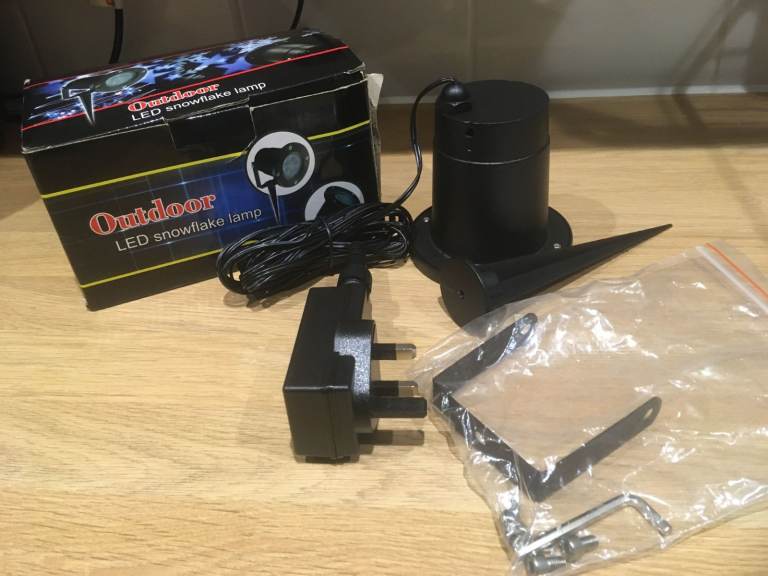 image for New Outdoor LED Snowflake Projector Light (St Agnes)