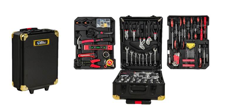 Toolbox Tools Kit 449 Piece Set In Hard Case With Wheels