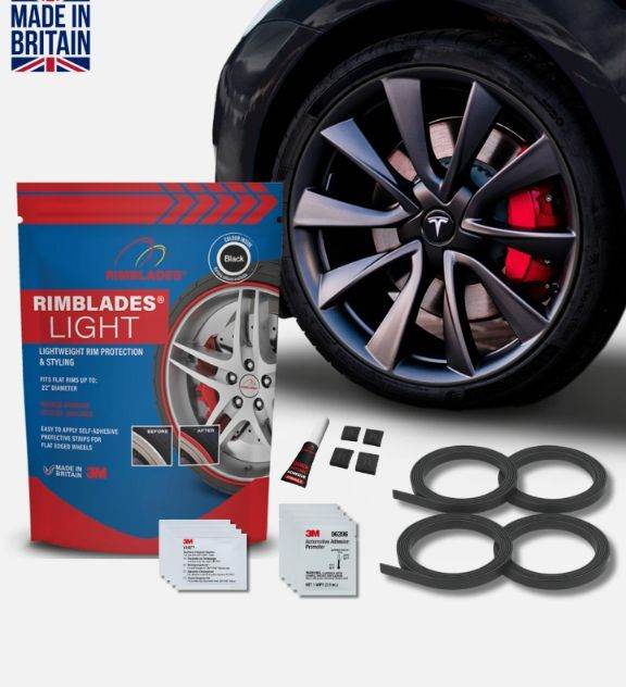 Black Alloy Wheels Rim Protector Kit 