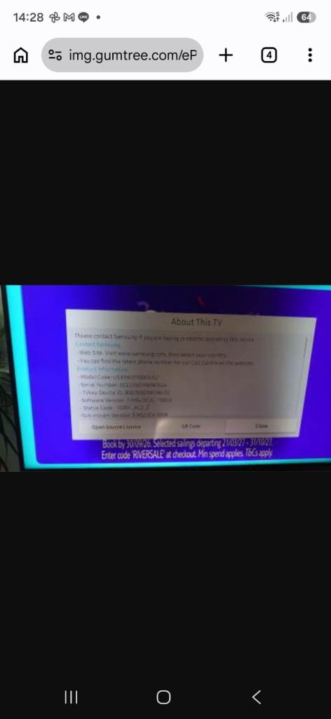 Samsung 43" TV