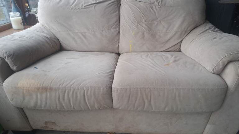 3 and 2 seater fabric sofa