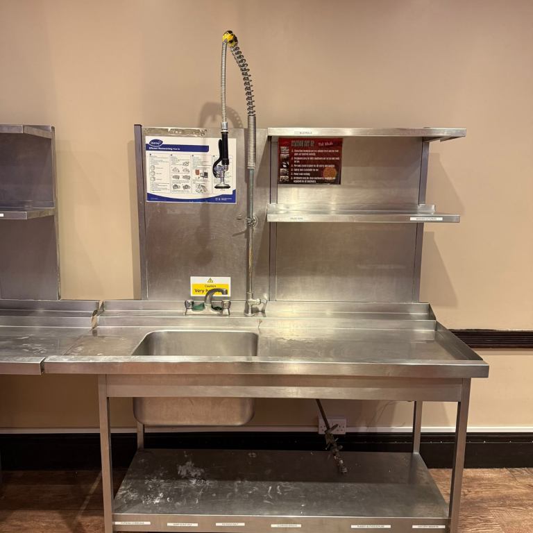 FREE DELIVERY Single Bowl Commercial Sink For Dishwasher, in good condition.