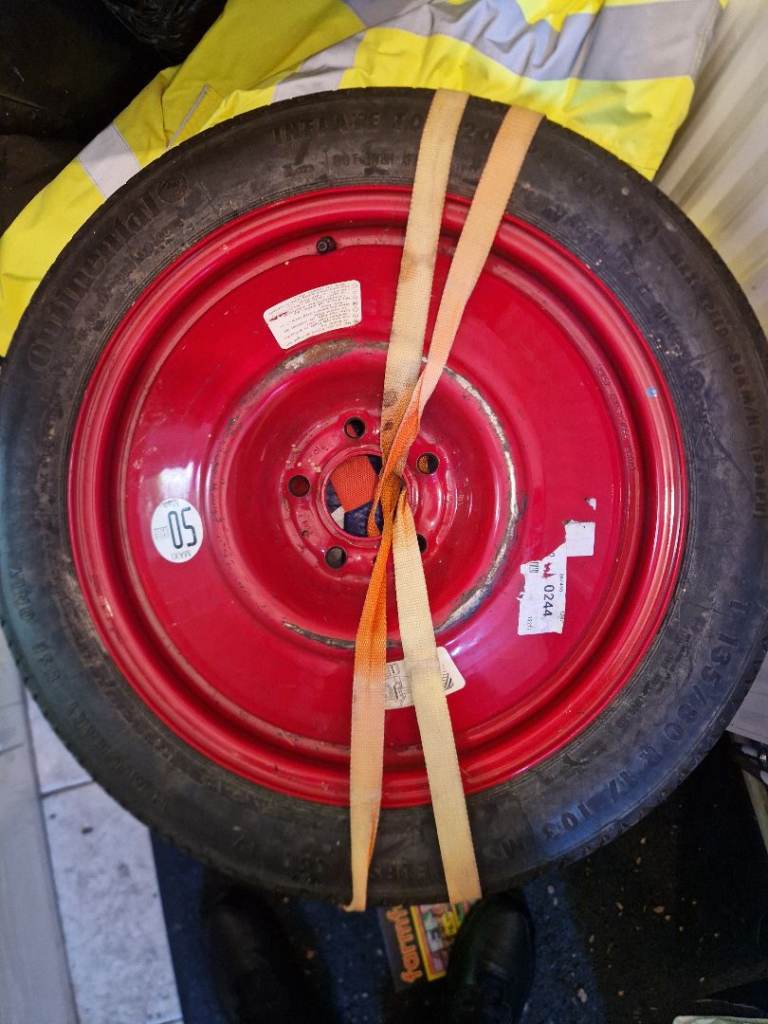 Brand new spare wheel and tyre