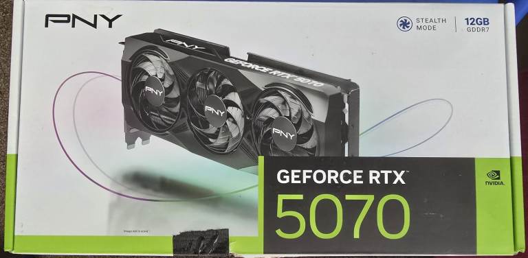 PNY GeForce RTX 5070 12GB Graphics Card - AS GOOD AS NEW - TODAY only