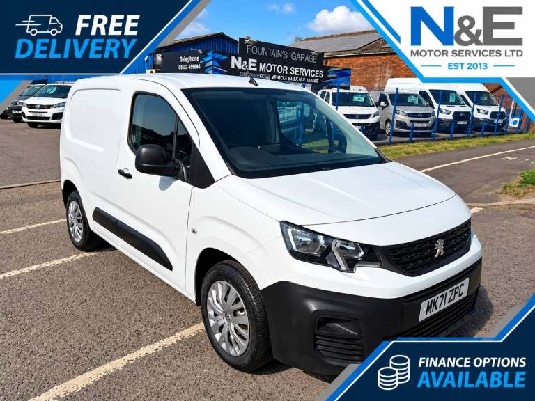 2021 Peugeot Partner 1000 1.5 BlueHDi 100 Professional Premium Van 3 seats a/c 100k finance avai ...