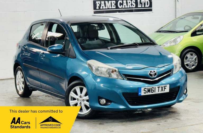 2012 Toyota Yaris 1.33 VVT-i T Spirit 5dr Multidrive S HATCHBACK PETROL Automatic