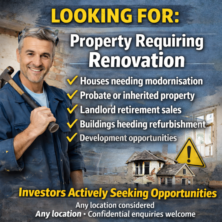 Looking For Property That Needs Renovation