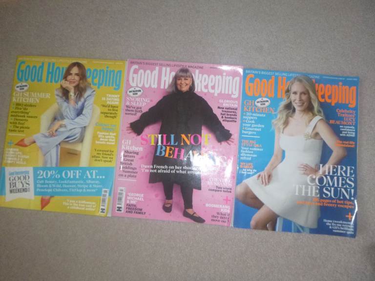 Good Housekeeping Magazines - 3 Issues, Good Condition