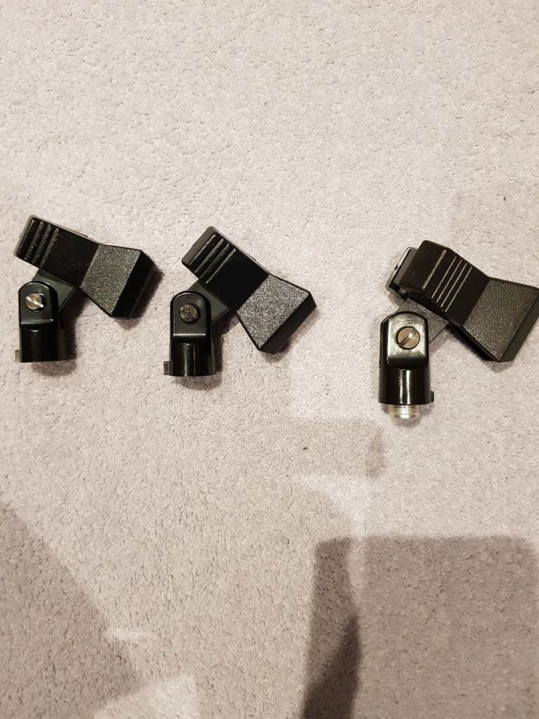 Three Beyerdynamic Microphone Clips
