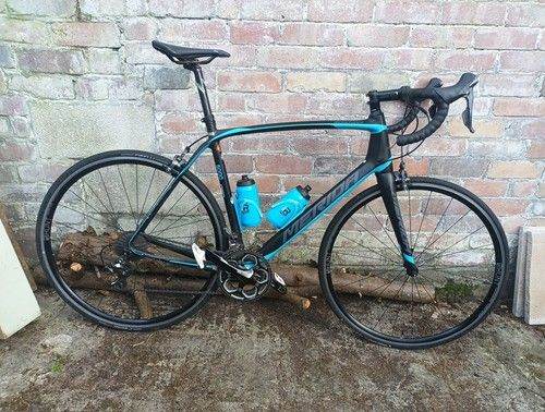 Merida Scultura Road Bike – Black with Blue Accents, Good Condition
