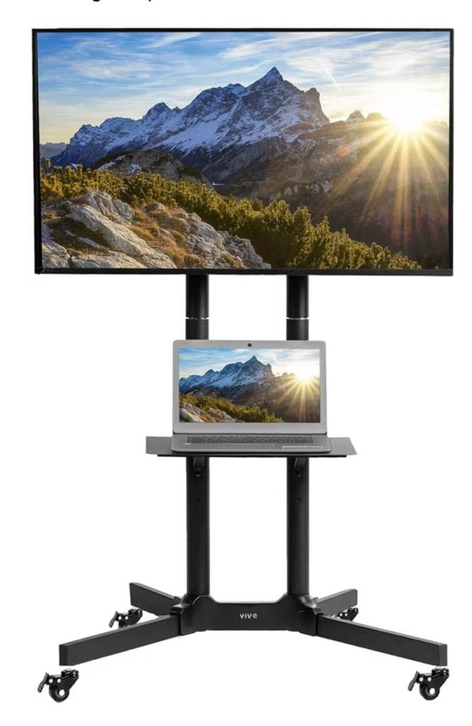 VIVO Mobile TV Cart for 32 to 83 inch Screens up to 50kg