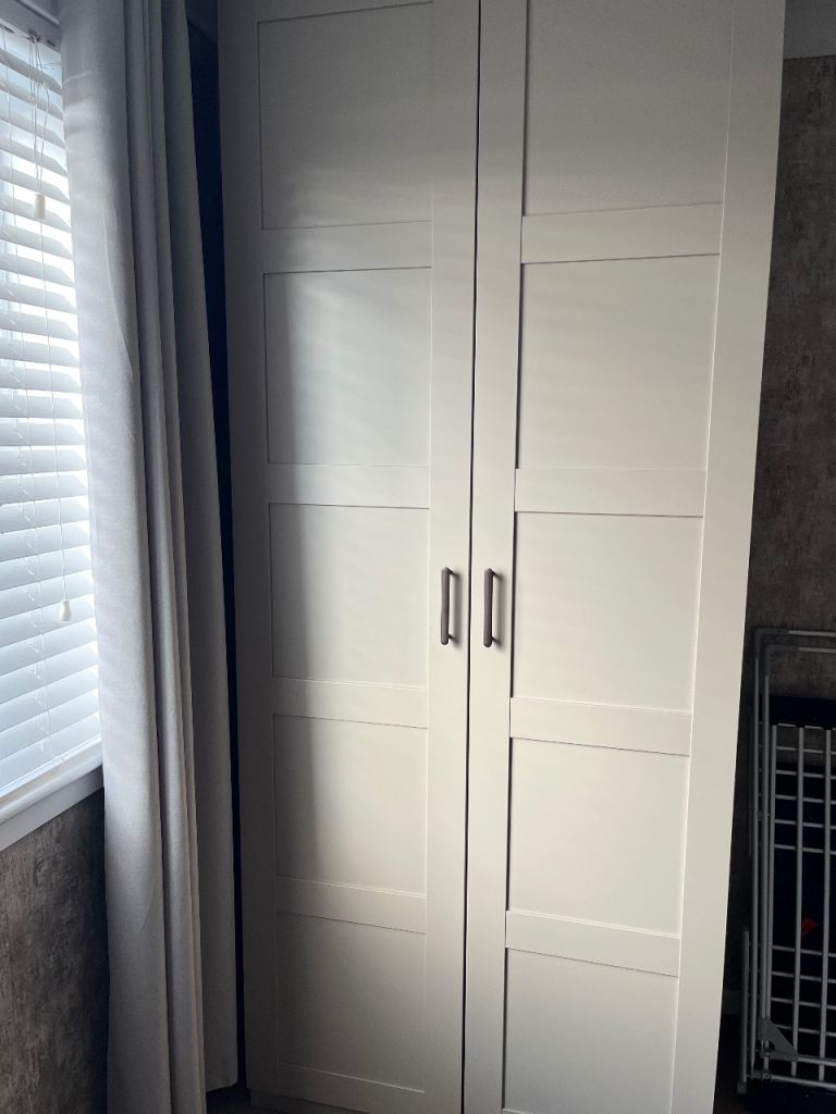 Tall double ikea pax wardrobe 