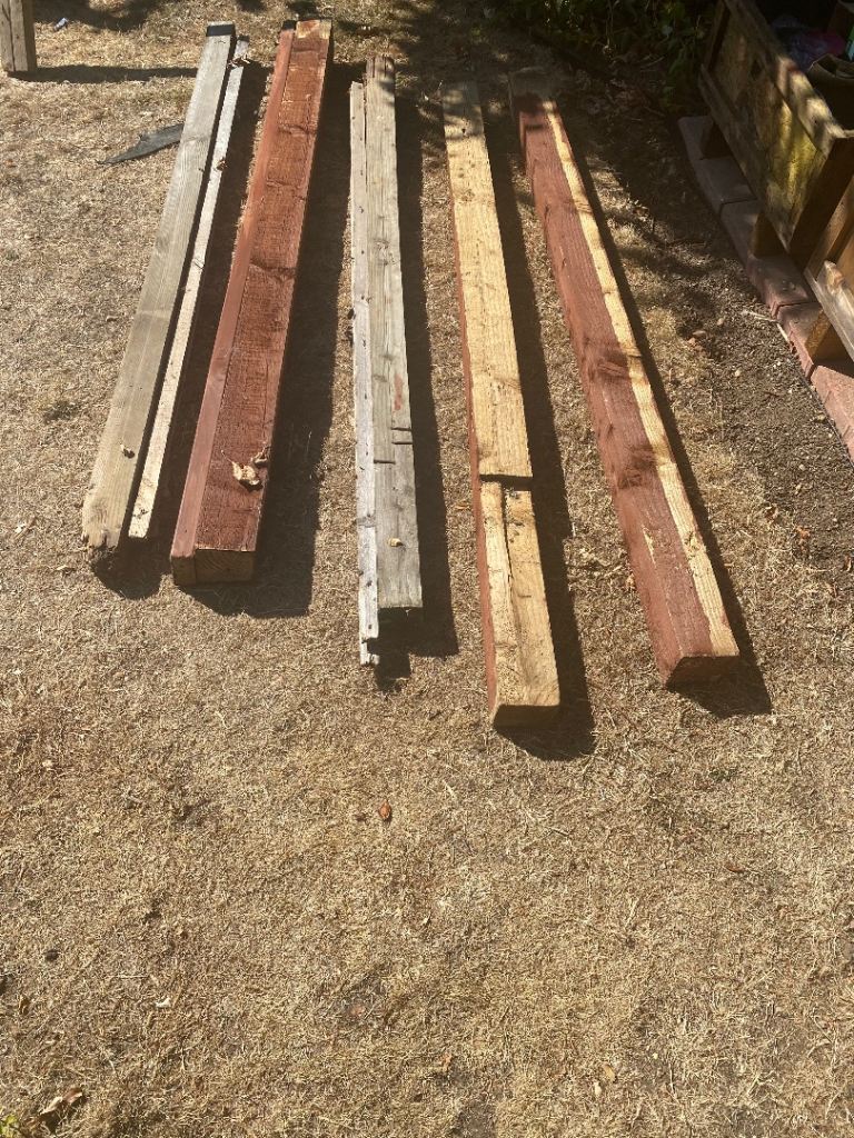 Mixed Timber posts Various Sizes, good Condition