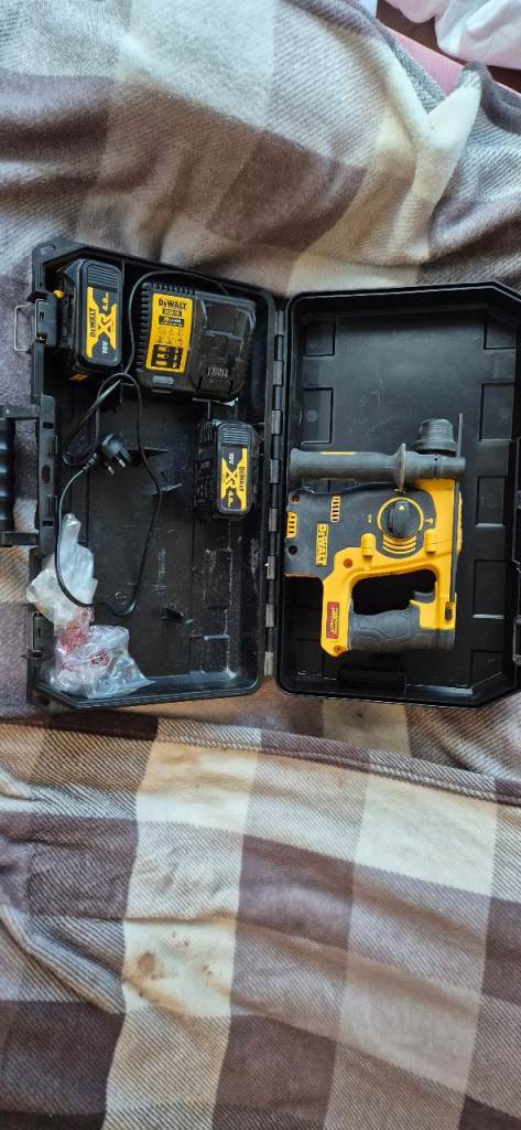 Dewalt Cordless Rotary Hammer Drill with Batteries and Charger