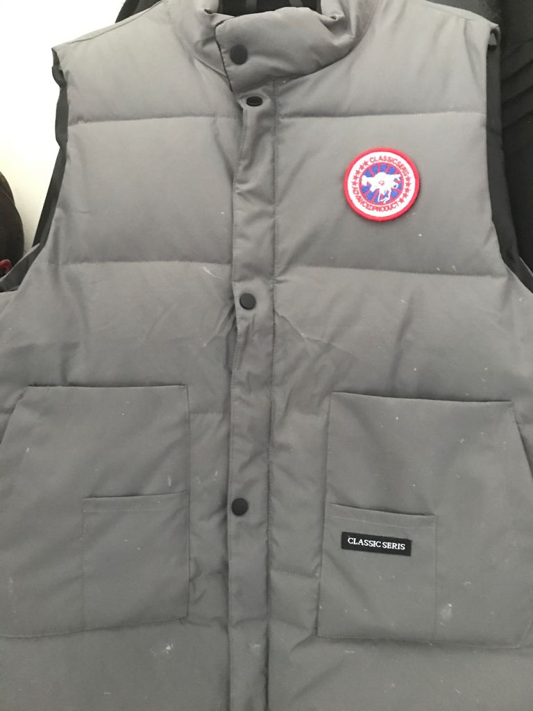 grey body warmer large nice fit 
