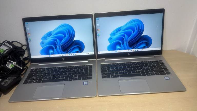 Lots of 2 HP EliteBook 840 G6 14"in Core i5-8365U Gen 14" 8GB RAM 256GB SSD NVMe