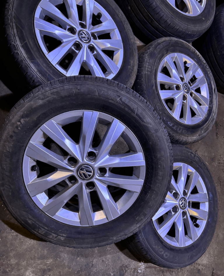 16” VW TRANSPORTER 5X120 ALLOYS & TYRES HANKOOK TYRES