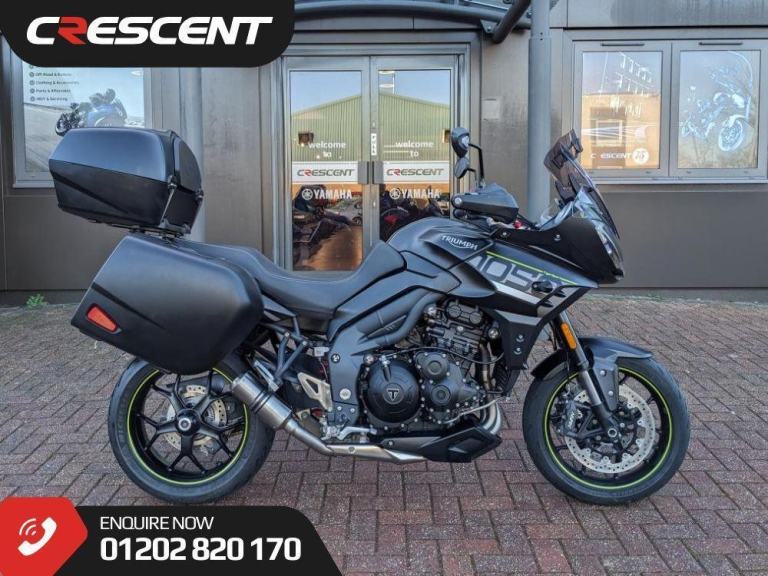 TRIUMPH TIGER SPORT 1050 2018 - 3PC TRIUMPH LUGGAGE - LOWBOY EXHAUST - 7 STAMPS