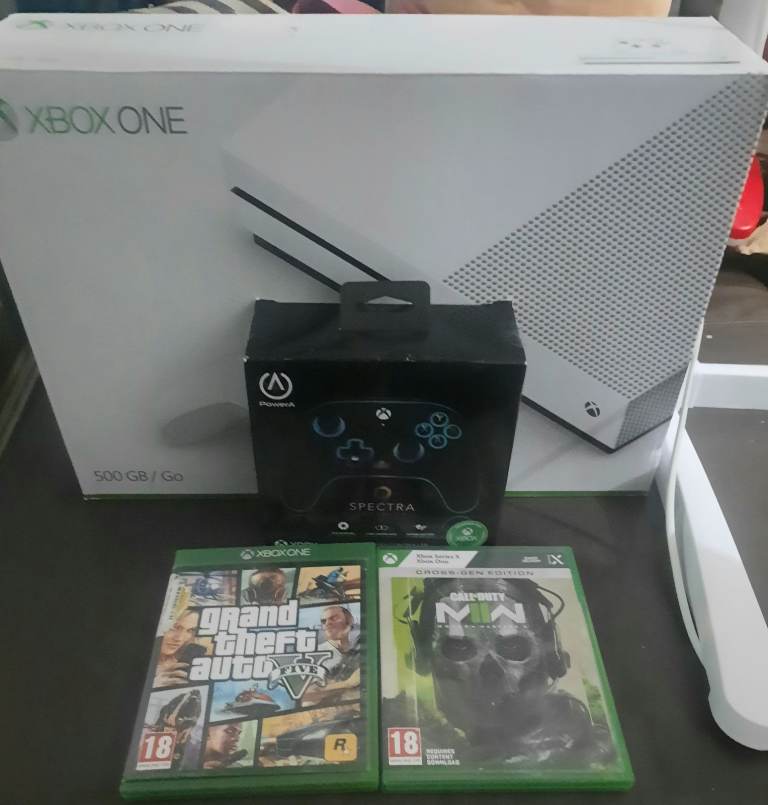 Xbox One S 500GB Console with Controller & 2 Games