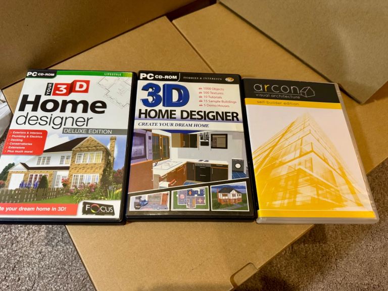 PC CD-ROM 3D Home Designer software 