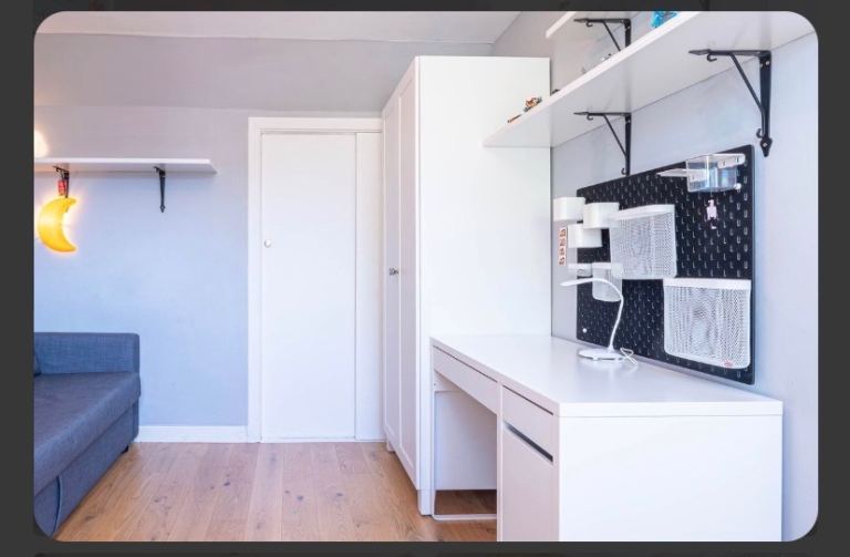 Ikea Platsa wardrobe with Sannidal double door