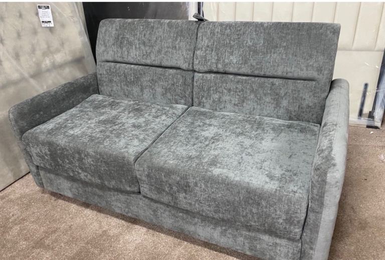 Brand New ex display Grey Fabric Sofa Bed – Never Used