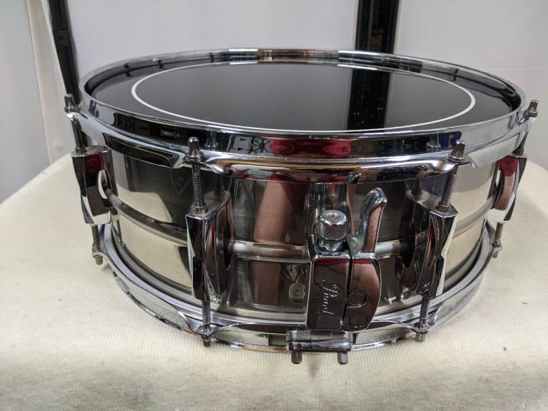 Pearl SensiTone Custom Alloy Steel Snare Drum 14" x 5" Superb Condition!