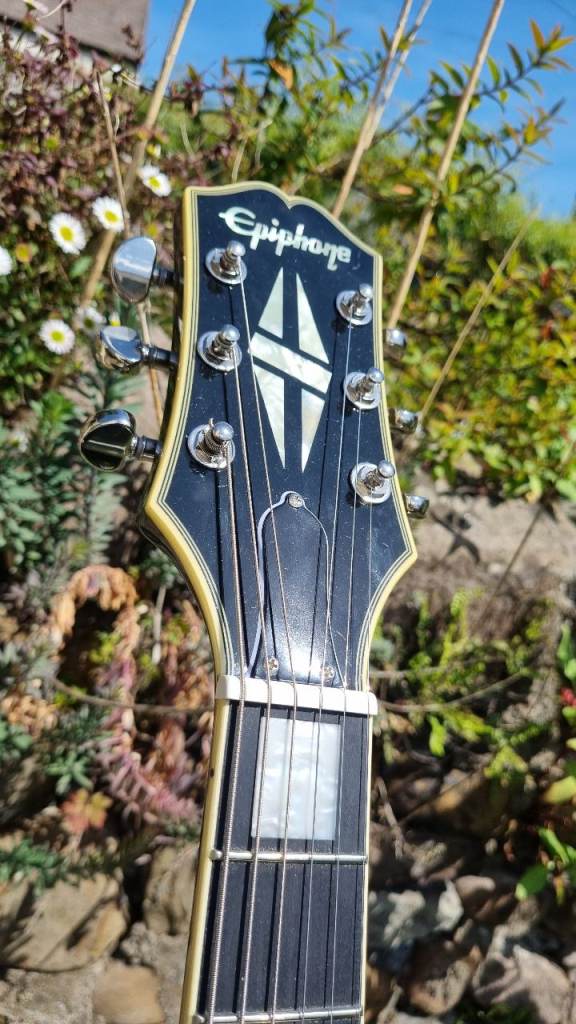 Epiphone Shinichi Ubukata ES-355 Semi-Acoustic Electric Guitar - Olive Green, Gibson p'up