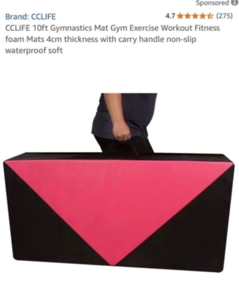 CCLIFE 10ft gymnastics/acro/exercise mat 