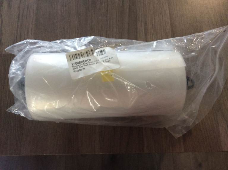 Temporary Downpipe 20m Long with Free Cable Ties Roof Repair Storm Damage