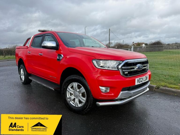 2021 Ford Ranger  Double Cab Limited 2.0 EcoBlue 170 Auto 10 FORD SERV INC WETBELT PLUS VAT  PICK...