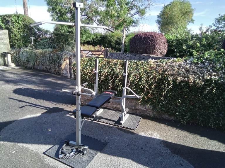 York Weight Bench with Butterfly and Lat Pull Down with Attachments