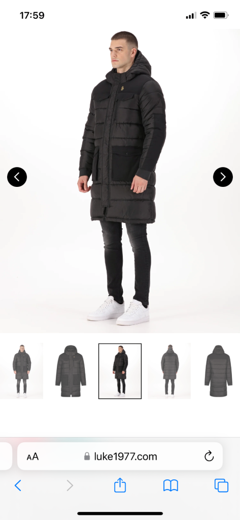 LUKE 1977 padded coat 