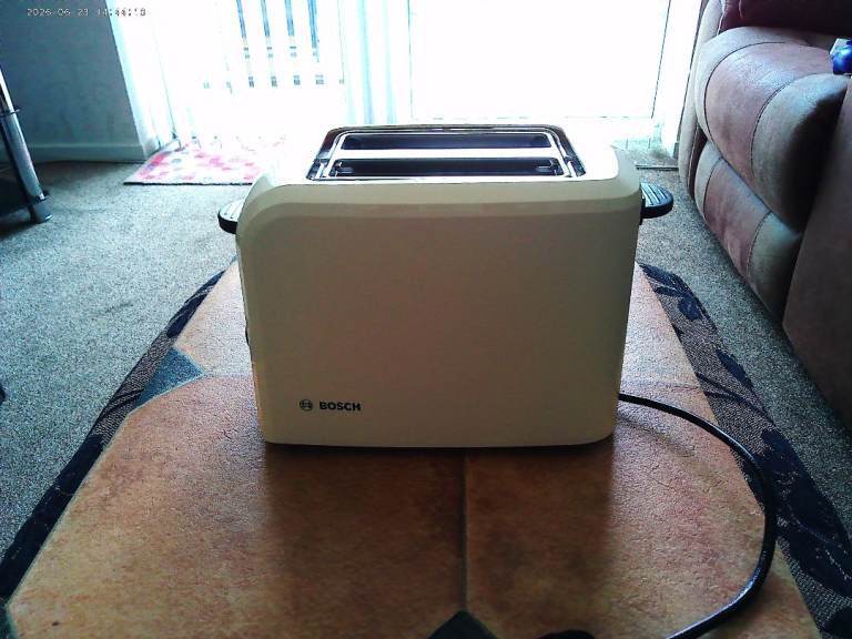 Bosch 2-Slice Toaster – Cream, Very Good Condition [TAT3A]