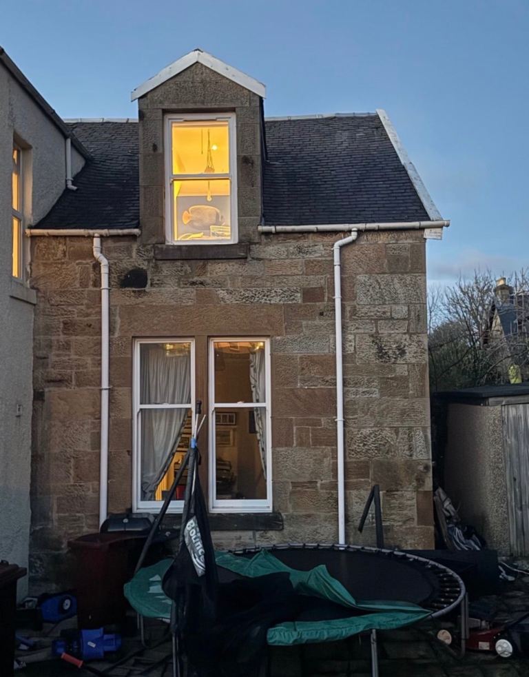 2 uPVC sliding sash windows
