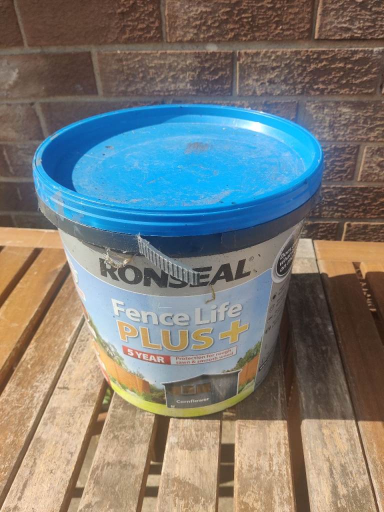 Ronseal cornflour blue, 5L 80+% tube left