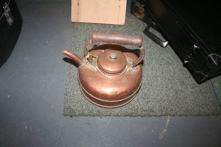 antique copper kettle