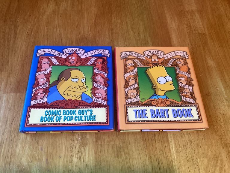 X2 Simpsons Books The Bart Book + Comic Book Guys Book of Pop Culture
