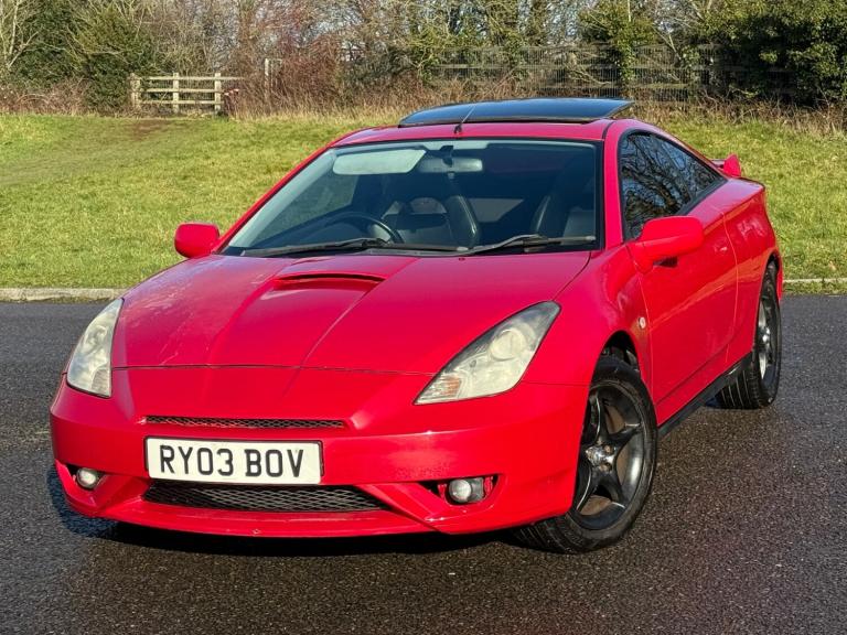 2003 Toyota Celica 1.8 VVT-i 3dr Petrol Manual Red Top Spec Sunroof 90k Ulez 