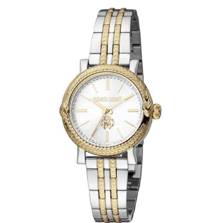 Roberto Cavalli Two Tone Silver & Gold Watch Brand New Boxed and Tagged
